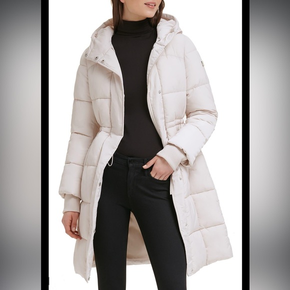 Kenneth Cole NY memory 3/4 length puffer jacket - Picture 2 of 8